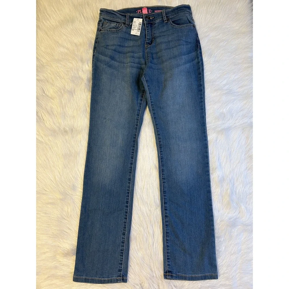 The Children's Place Skinny Jeans Girl's Size 12‎ Blue Denim Adjustable Waist